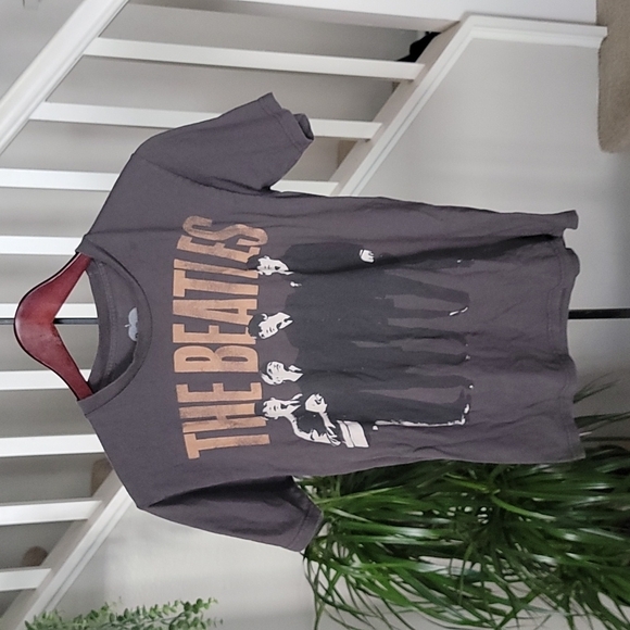 Beatles T-Shirt Men's Size XL Short Sleeve Brown 2010 Apple Corps 100% C… - Picture 1 of 5